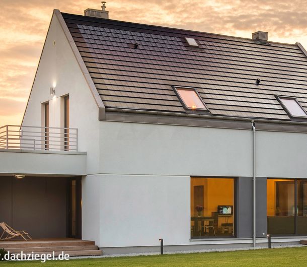 Stylist PV Solar Dachflächenziegel anthrazit